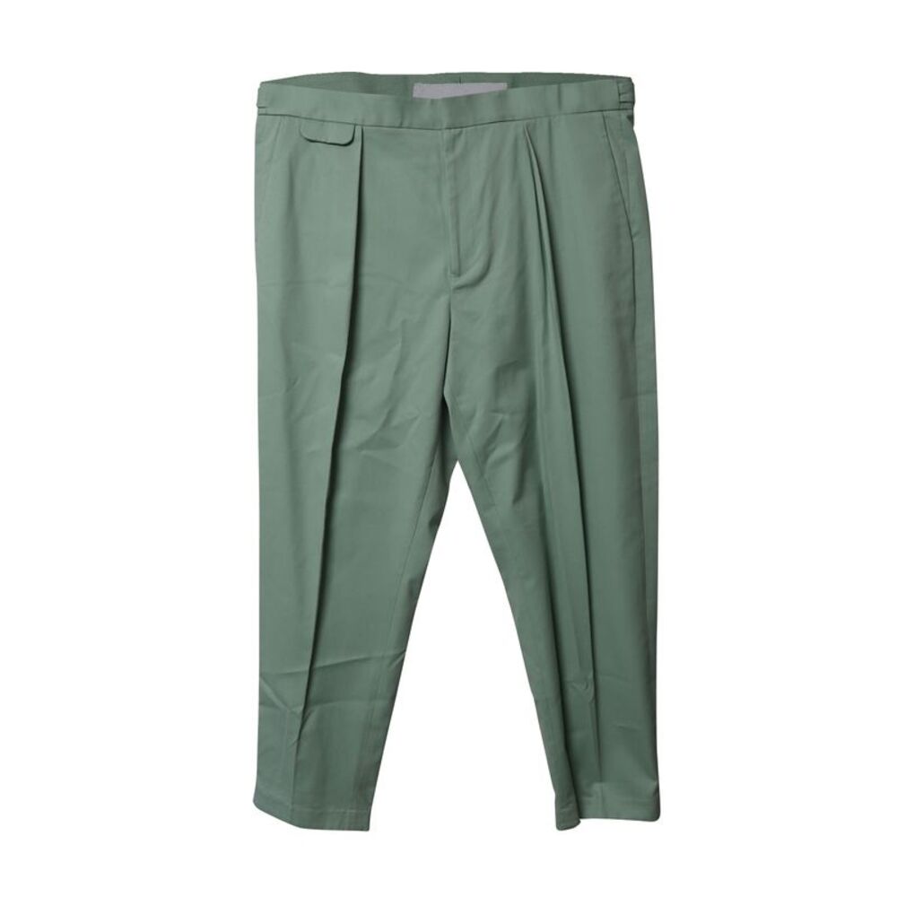 Equipment Unisex Relaxed Trousers in Green Lyocell